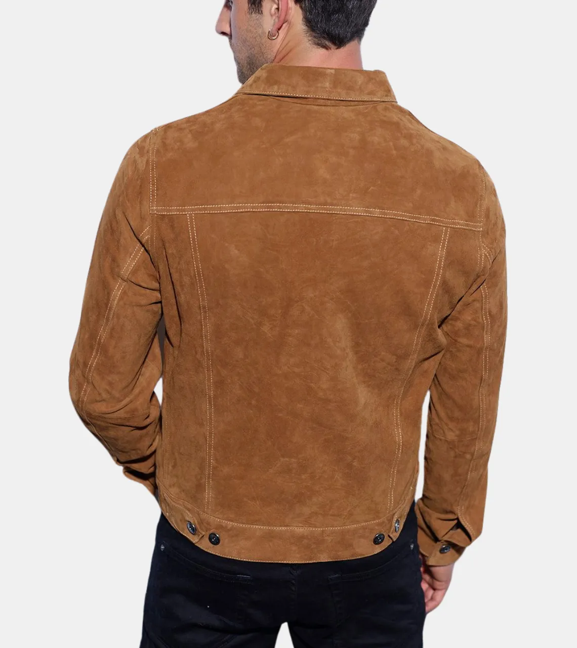 Alarick Men's Brown Suede Leather Jacket