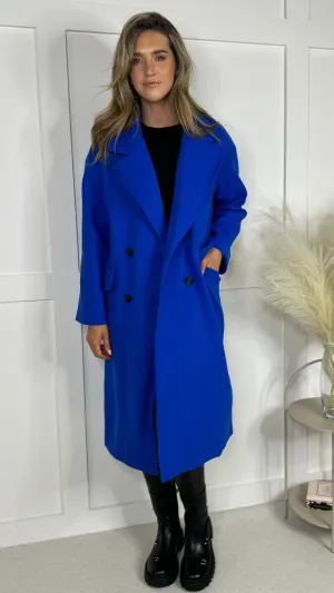 Arielle Blue Oversized Coat