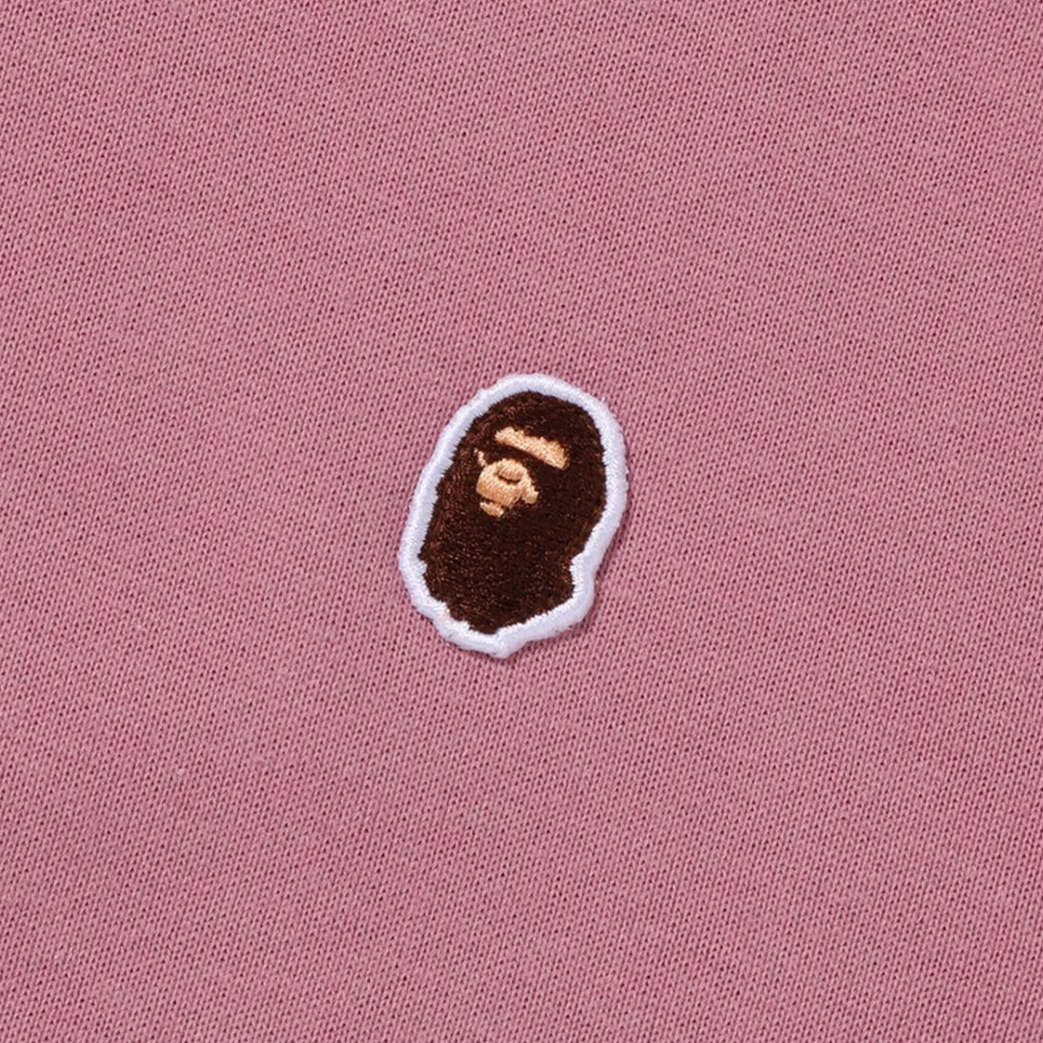 BAPE Ape Head One Point Relaxed Fit Pullover Hoodie (SS23) Pink