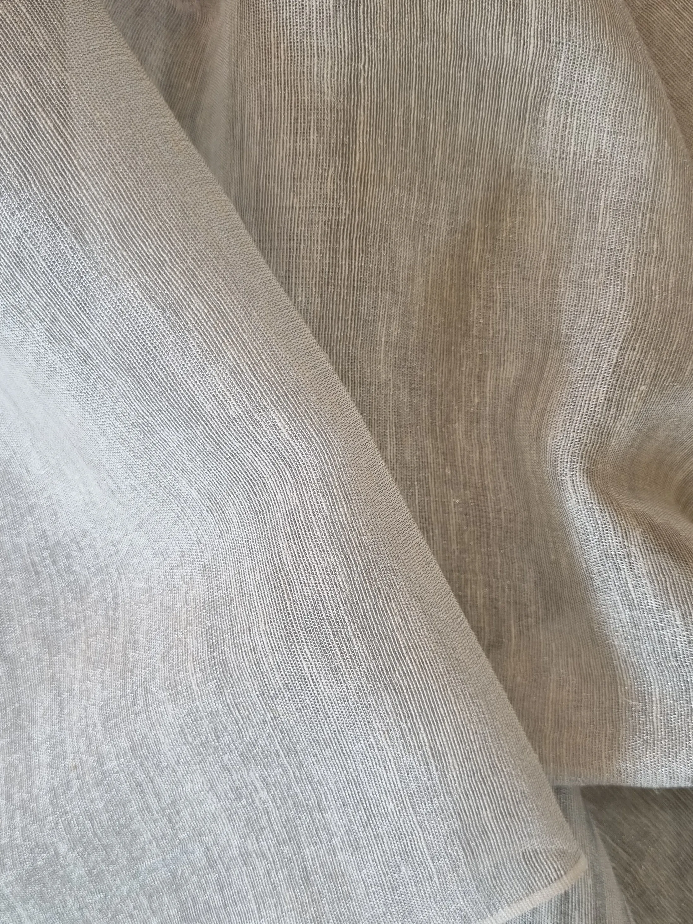Borderless Silver Linen Tissue Saree