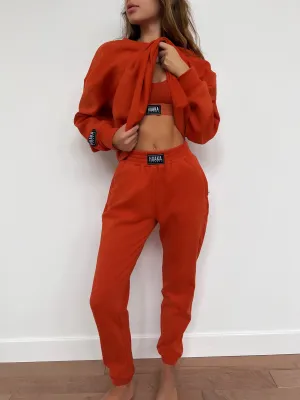 Burnt Orange Comfy Joggers - Final Sale