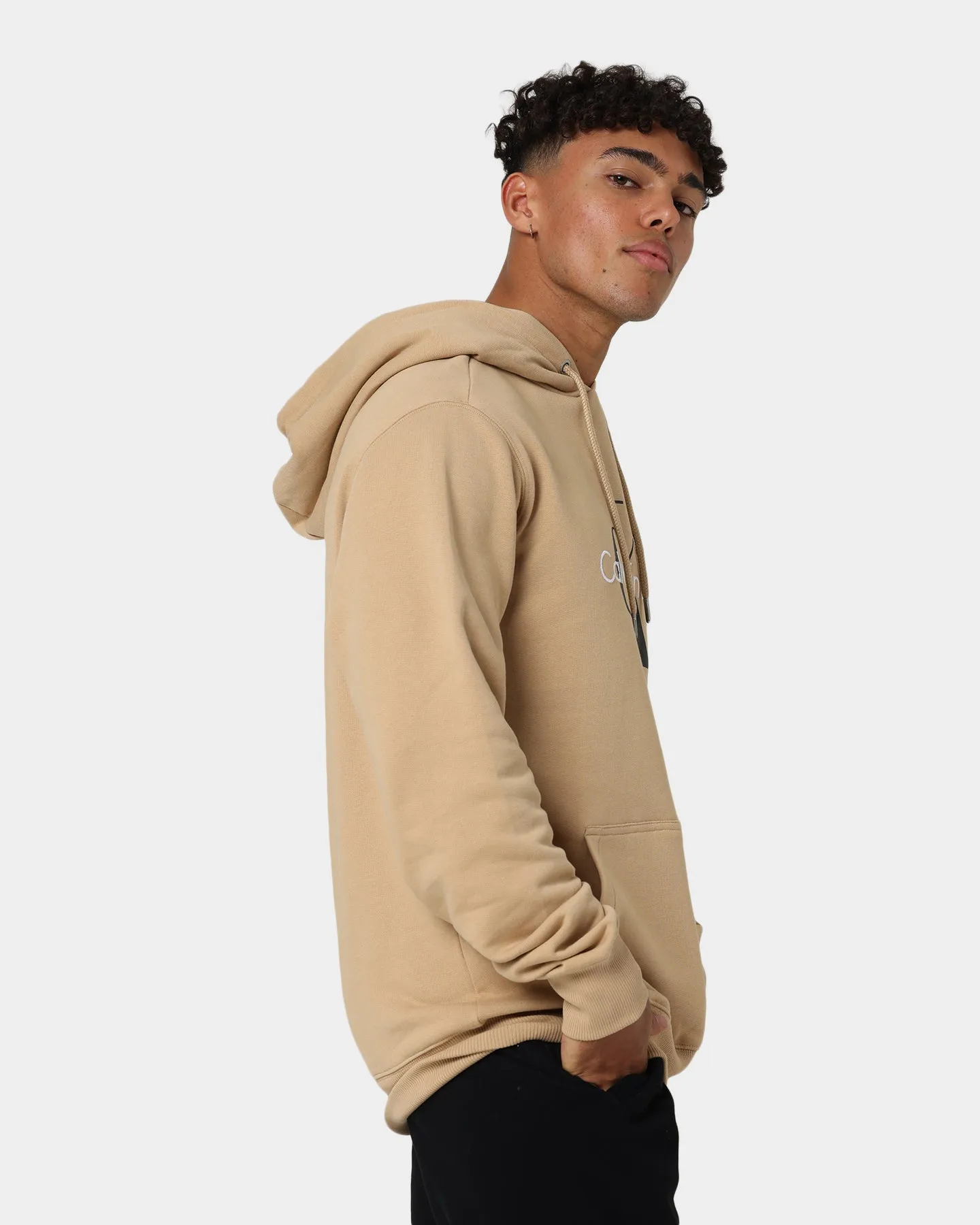 Calvin Klein Seasonal Monogram Hoodie Tawny Sand