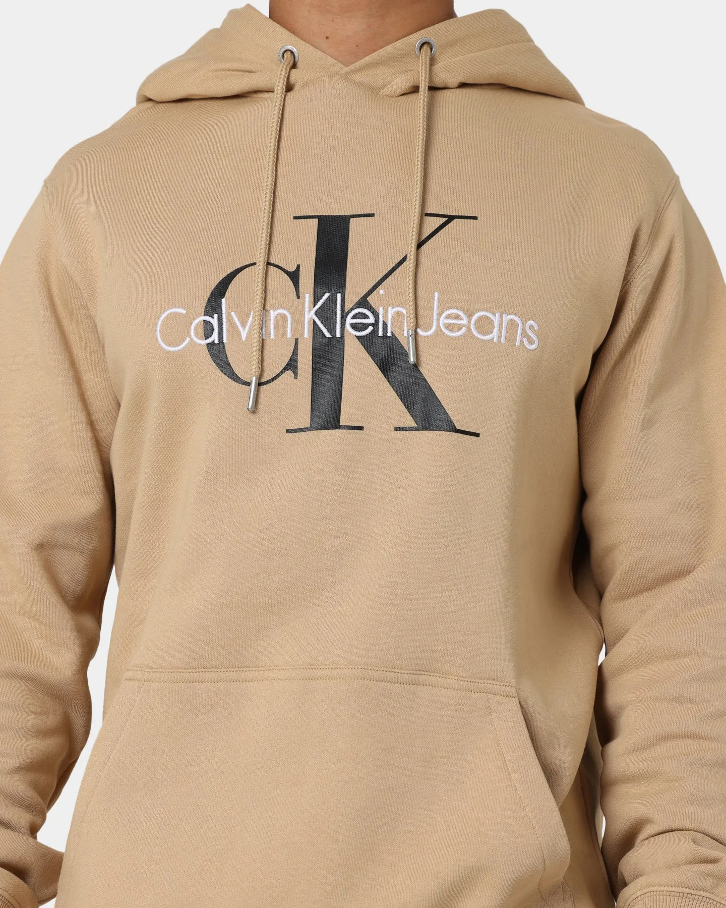 Calvin Klein Seasonal Monogram Hoodie Tawny Sand
