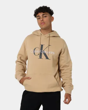 Calvin Klein Seasonal Monogram Hoodie Tawny Sand