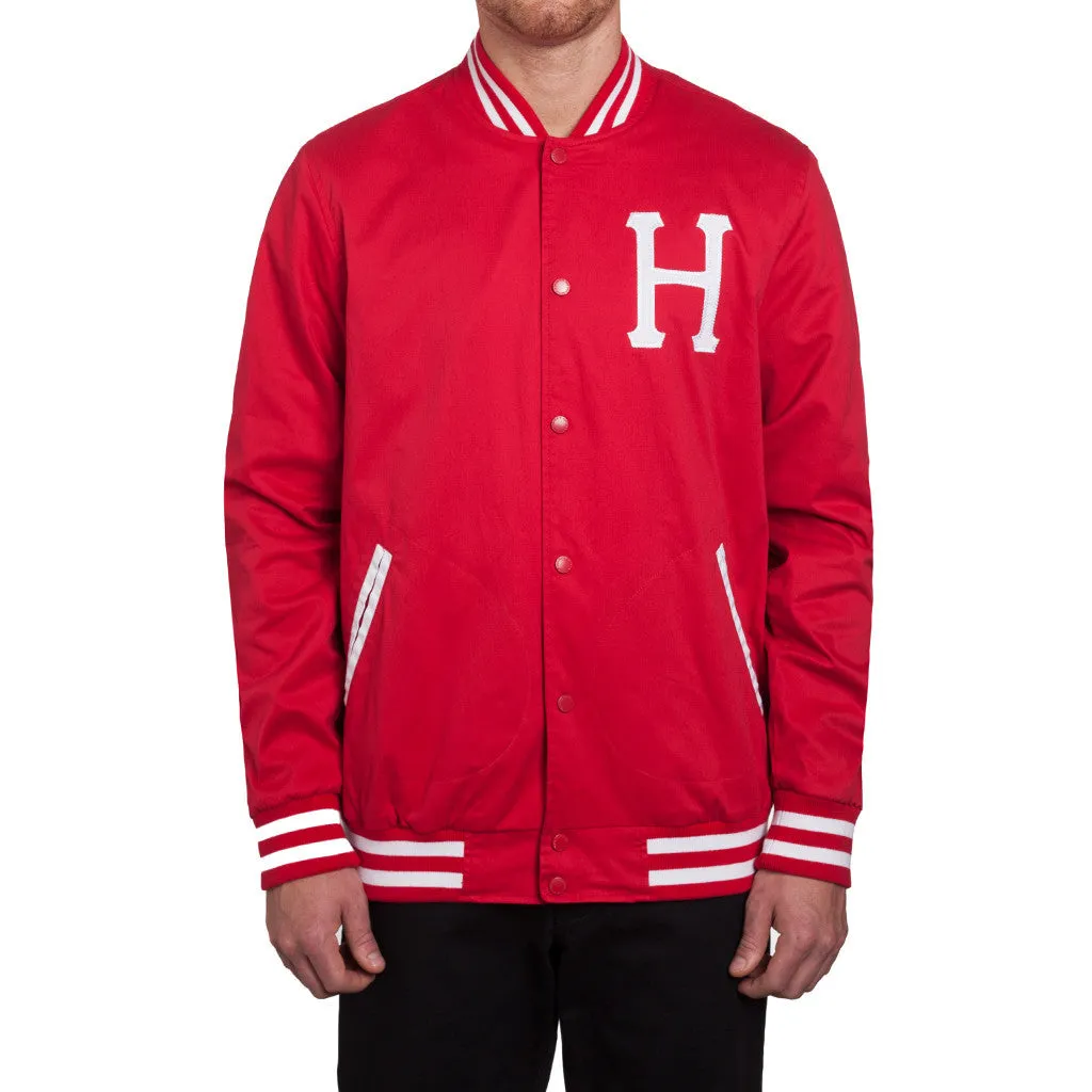 CLASSIC H BASEBALL JACKET // RED