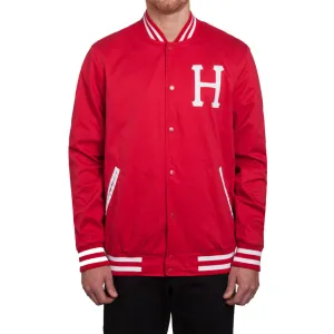 CLASSIC H BASEBALL JACKET // RED