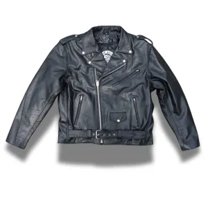Classic Leather Mens Motorcycle Jacket