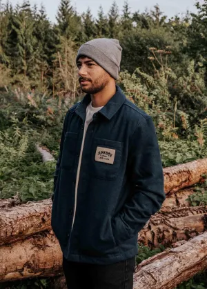 Classic Navy Recycled Overshirt Jacket