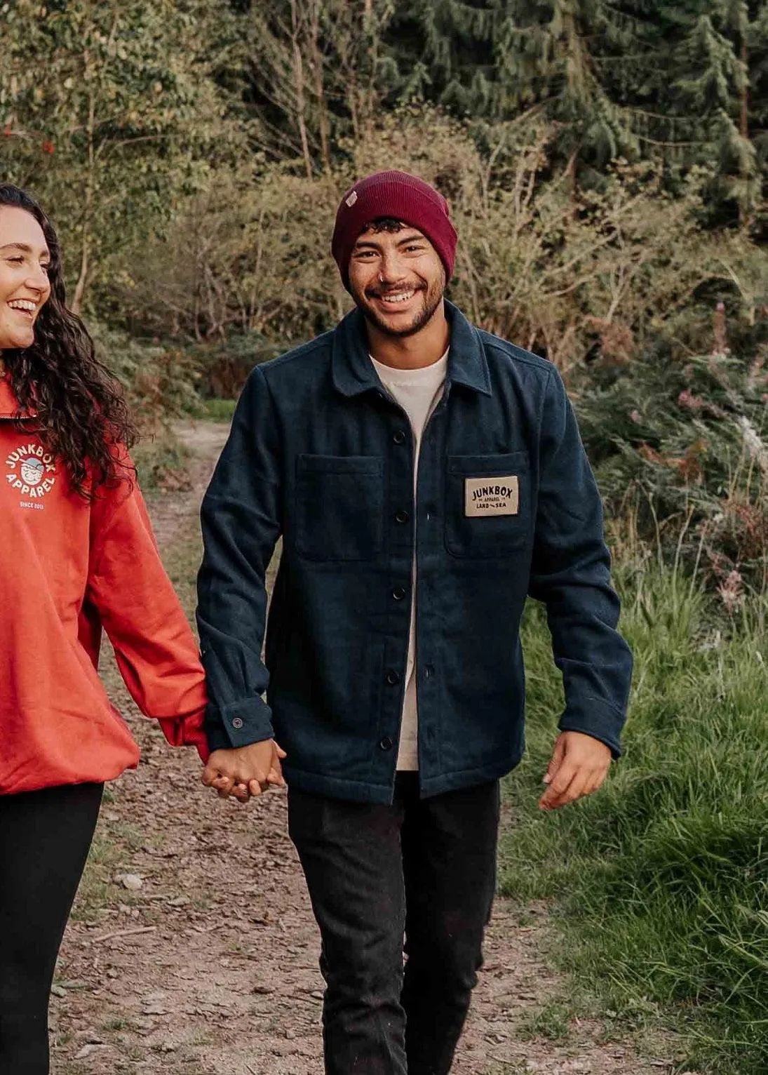Classic Navy Recycled Overshirt Jacket