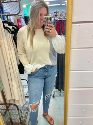 Cozy Color Block Sweater