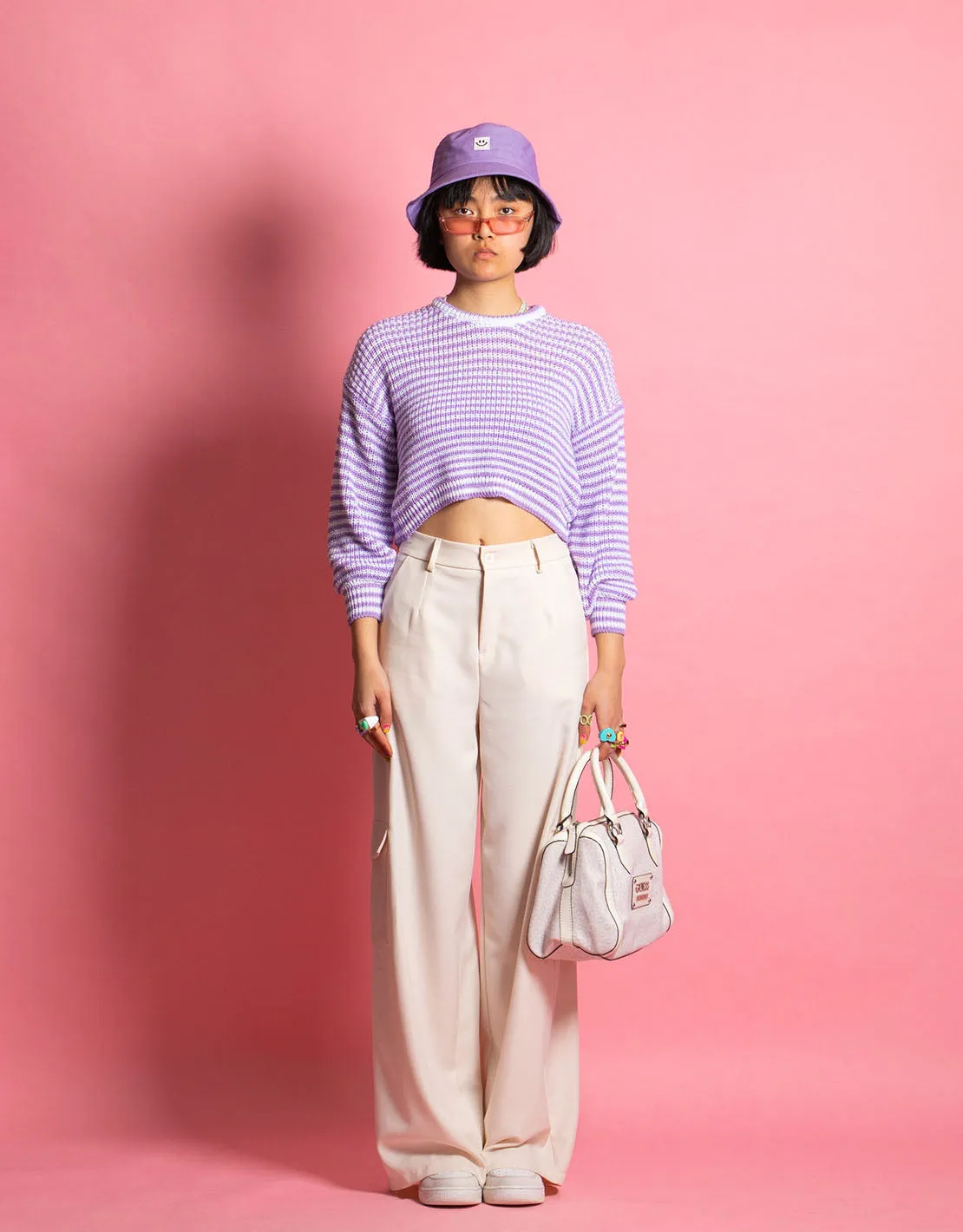 Cropped cozy sweater