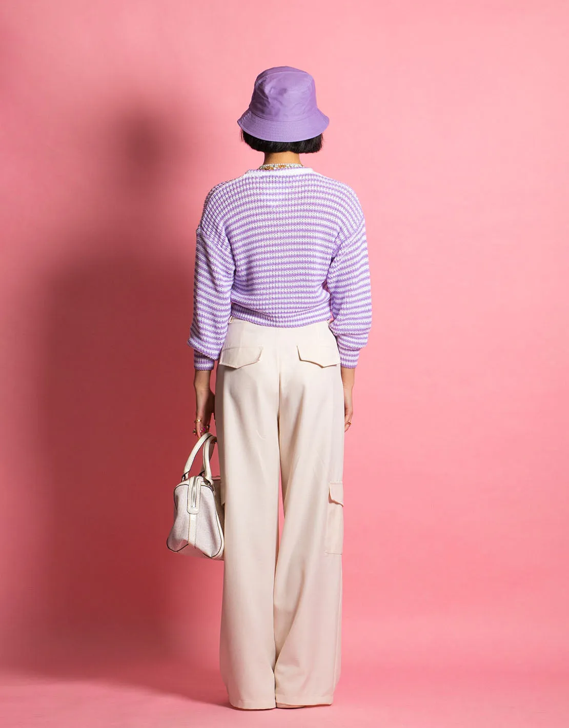 Cropped cozy sweater