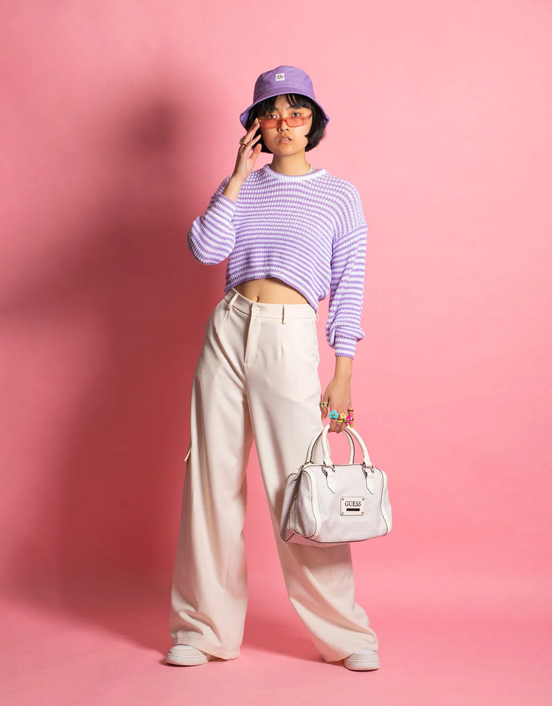 Cropped cozy sweater
