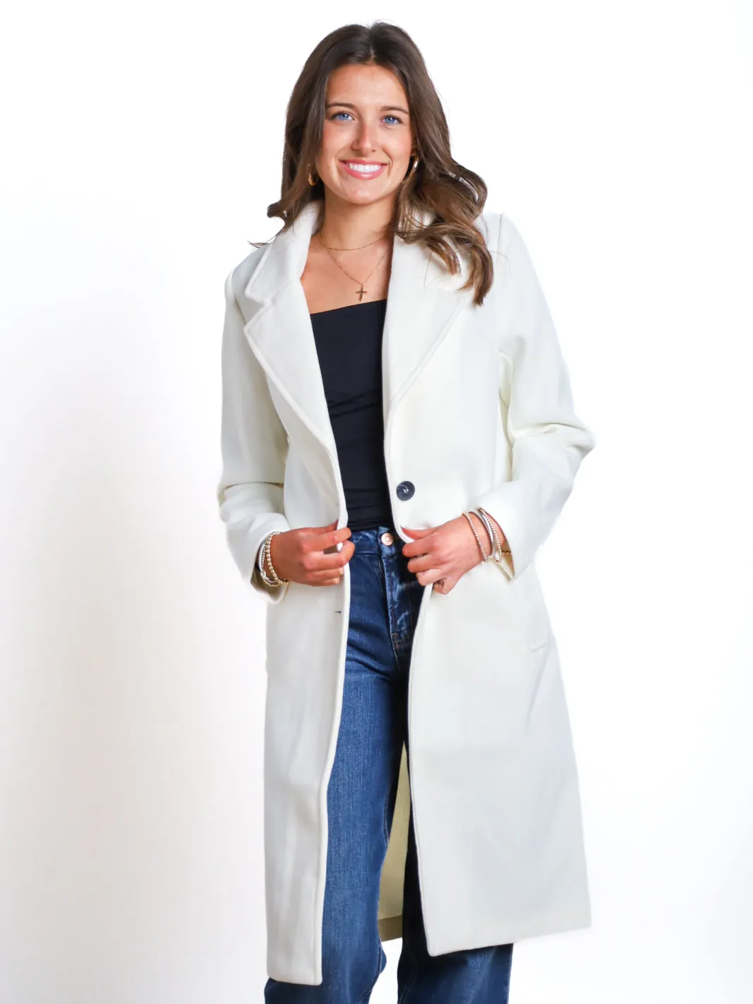 Deluxe Comfort Notched Lapel Coat- Final Sale
