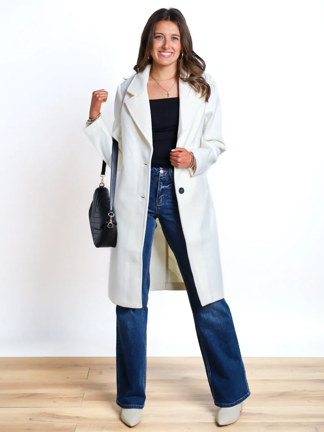 Deluxe Comfort Notched Lapel Coat- Final Sale