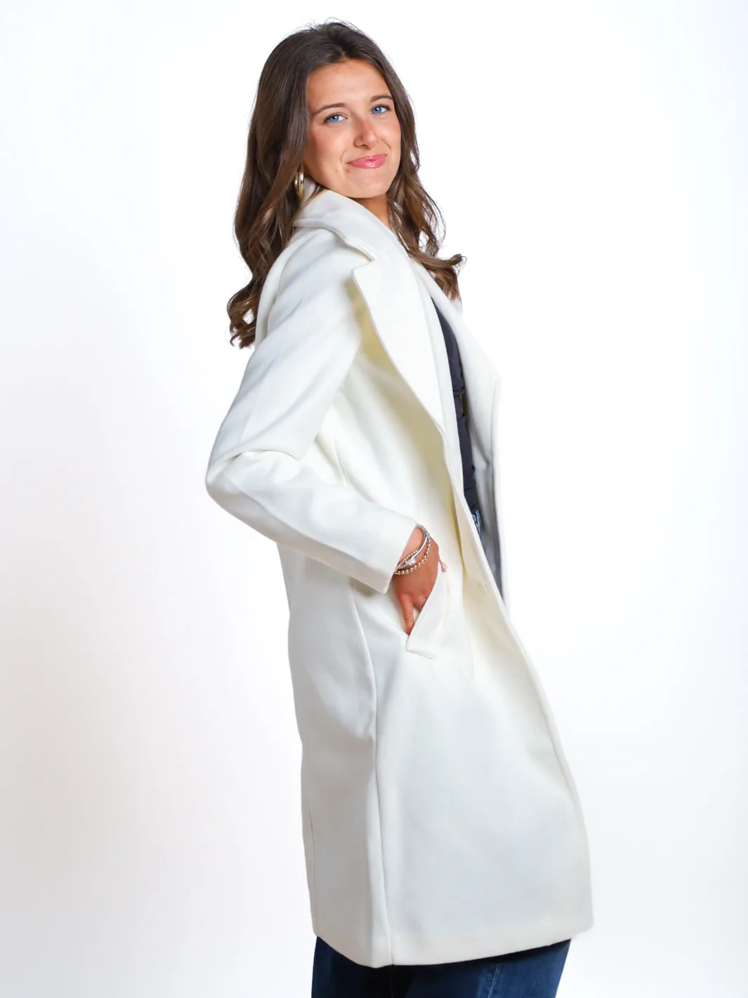 Deluxe Comfort Notched Lapel Coat- Final Sale