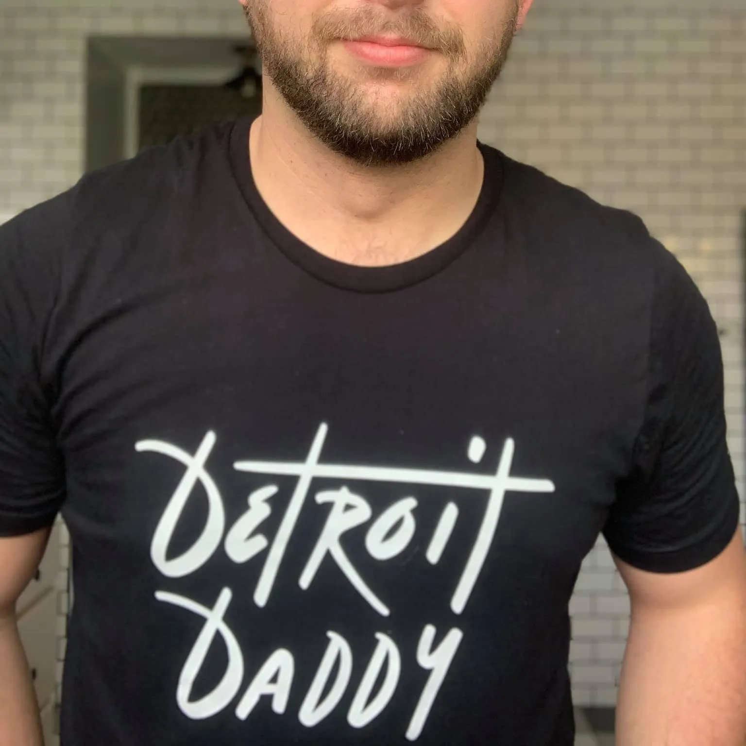 Detroit Daddy Tee Black Tee