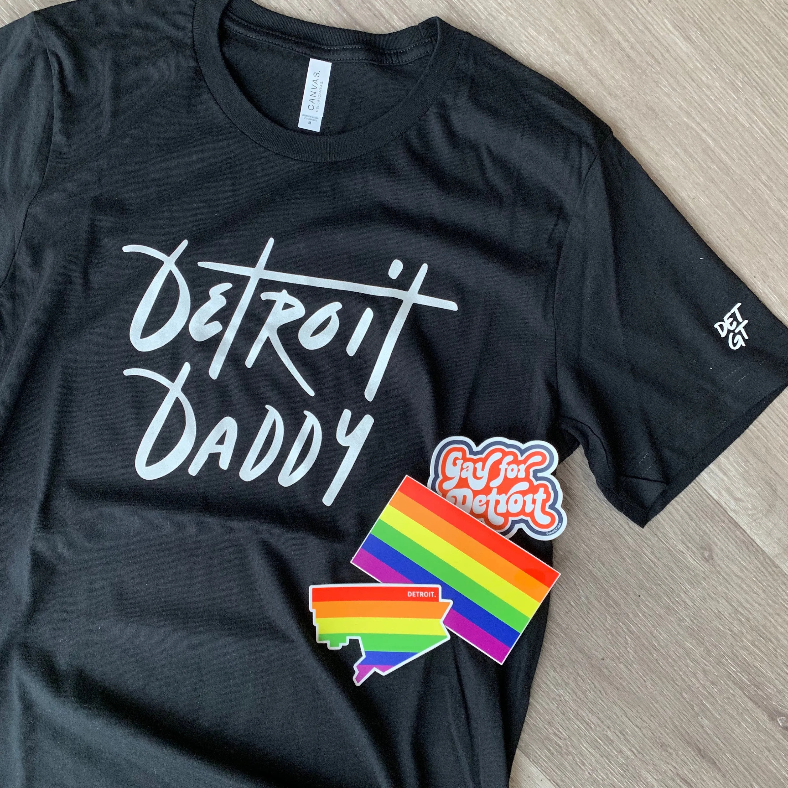 Detroit Daddy Tee Black Tee