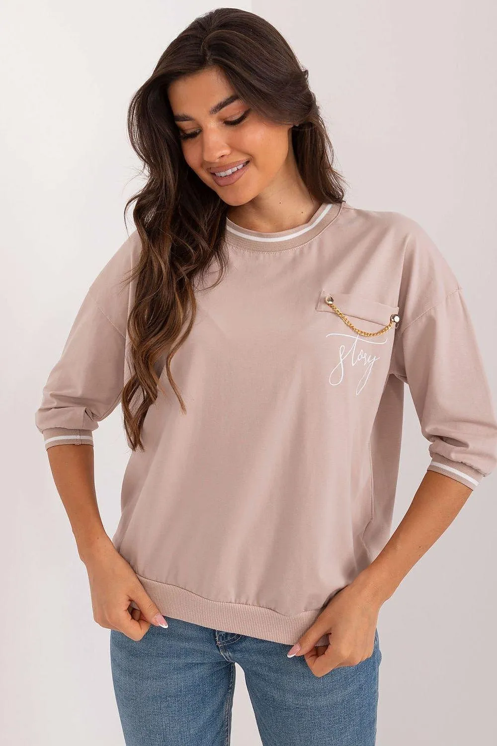 Elegant Chain-Detail Top