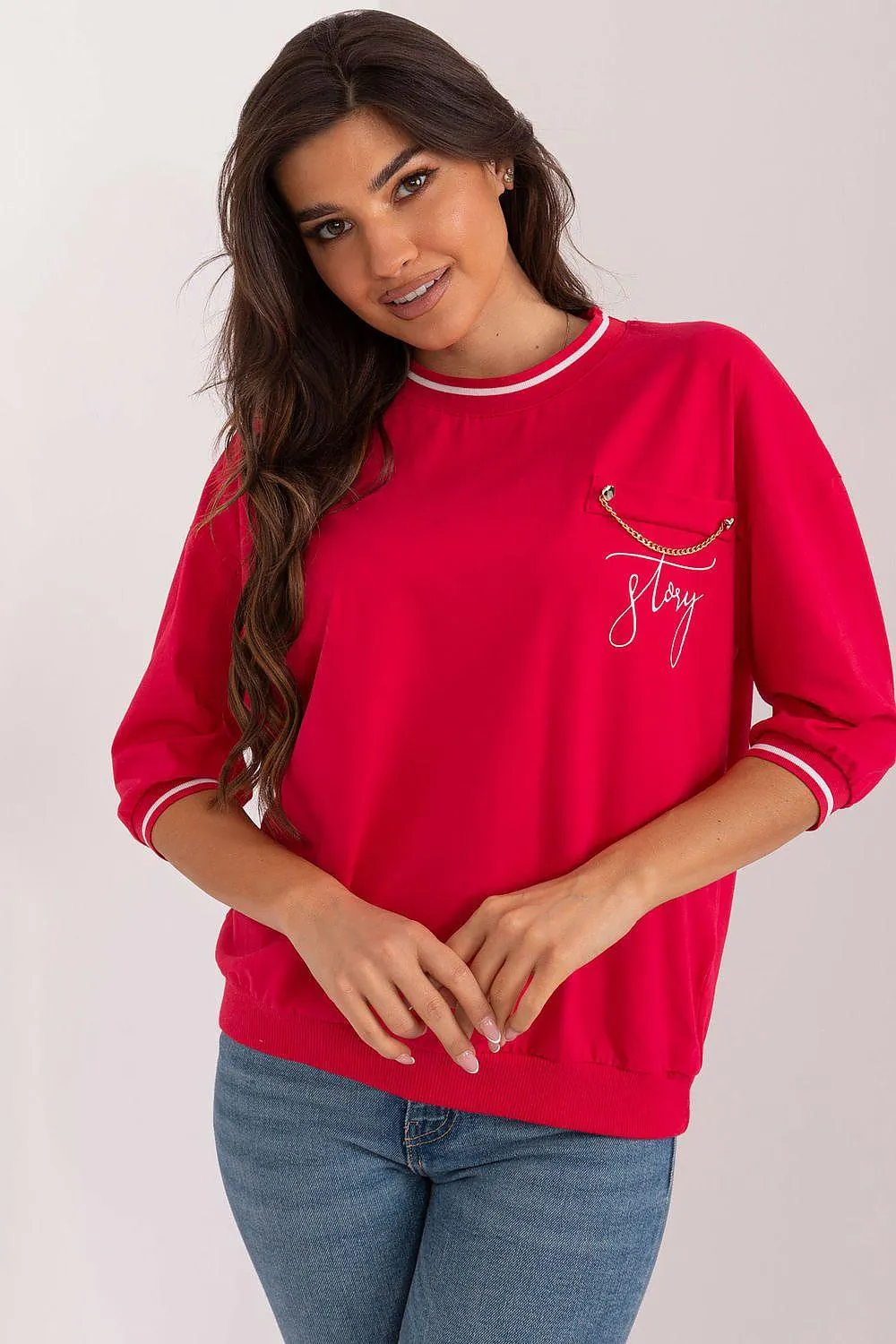 Elegant Chain-Detail Top