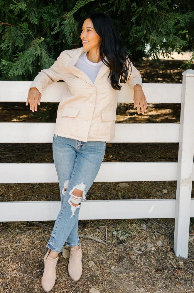Gale High Rise Ripped Boyfriend Fit Jeans