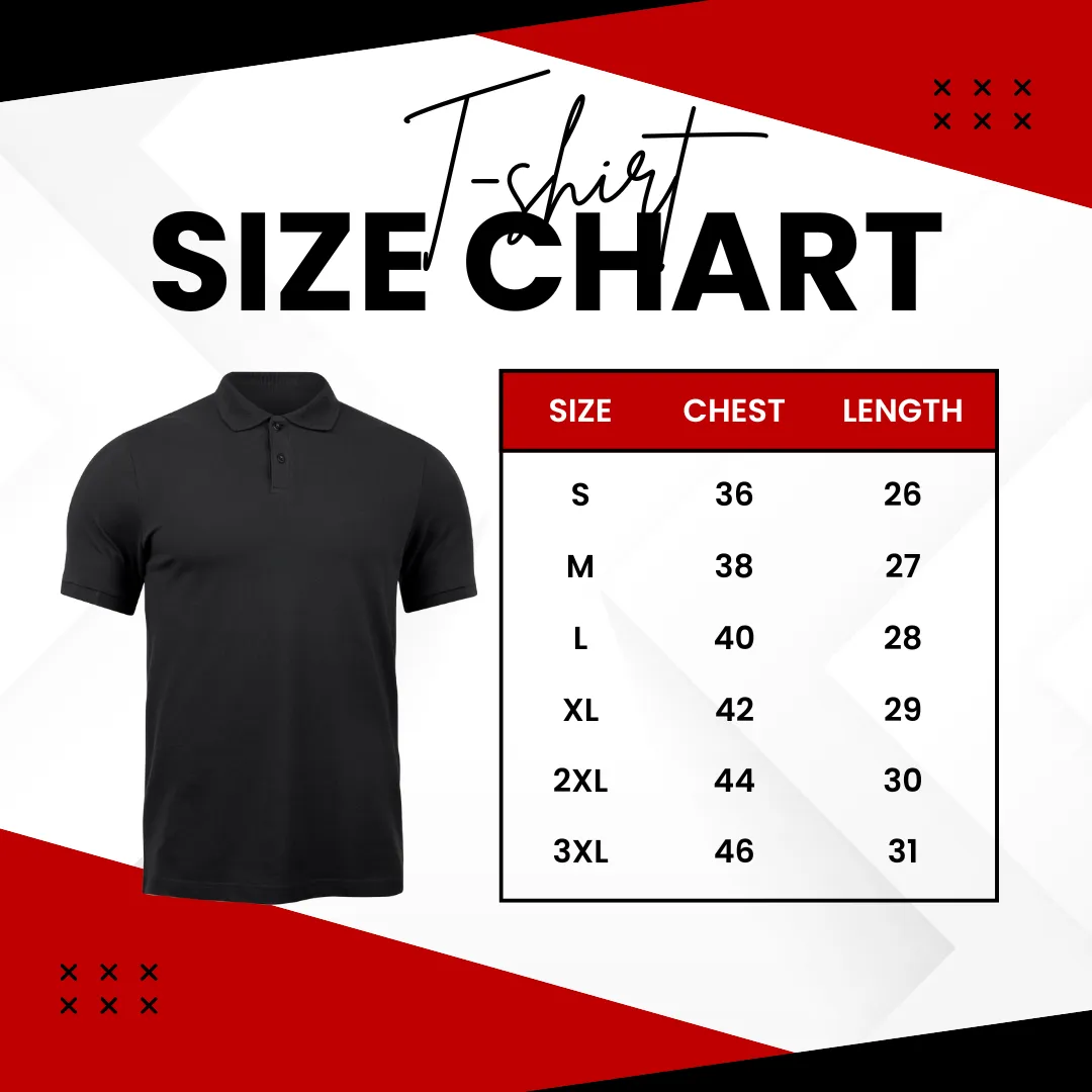 Grey Melange Black with Grey Stripe Polo T-Shirt