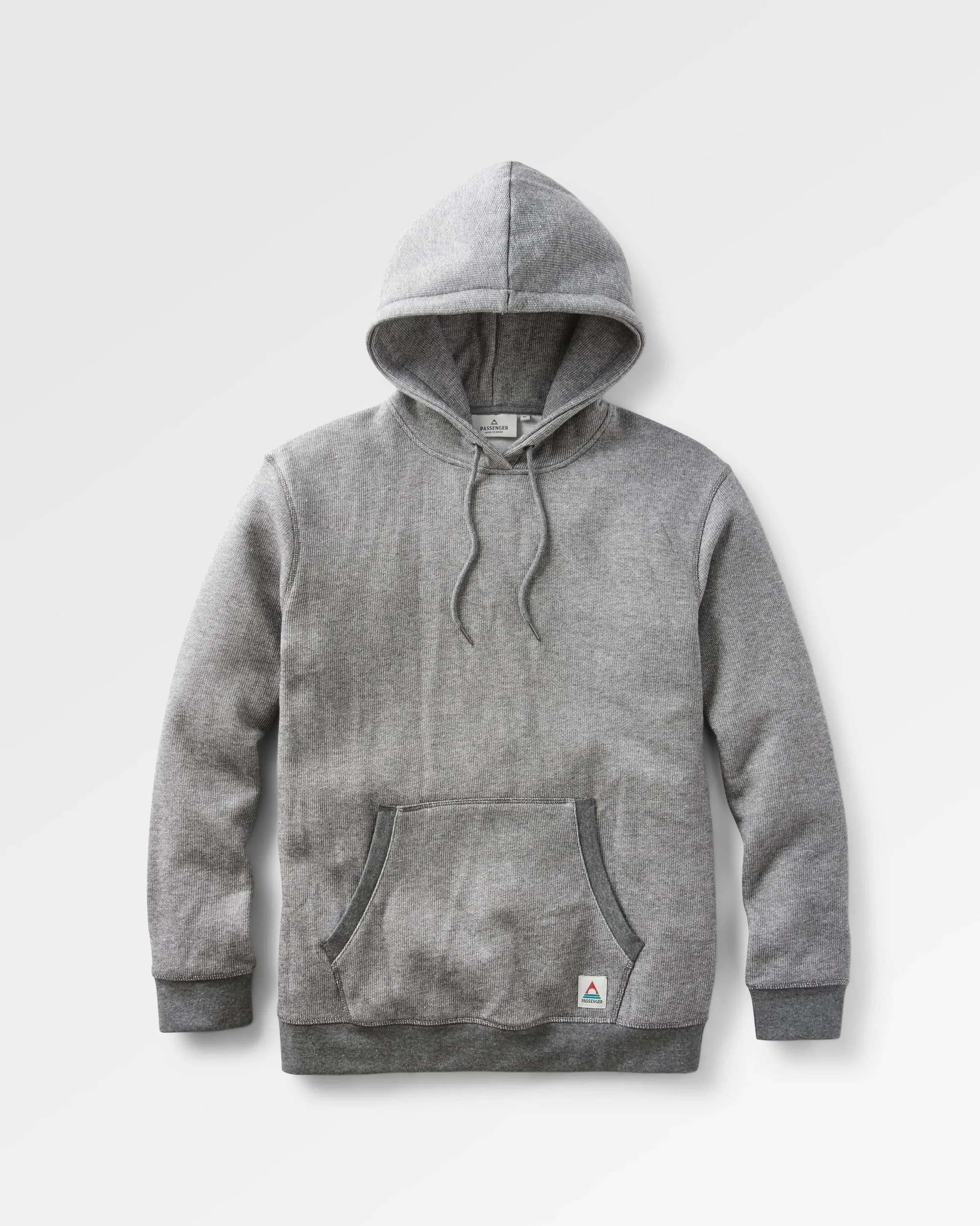 Heritage Textured Relaxed Fit Hoodie - Charcoal