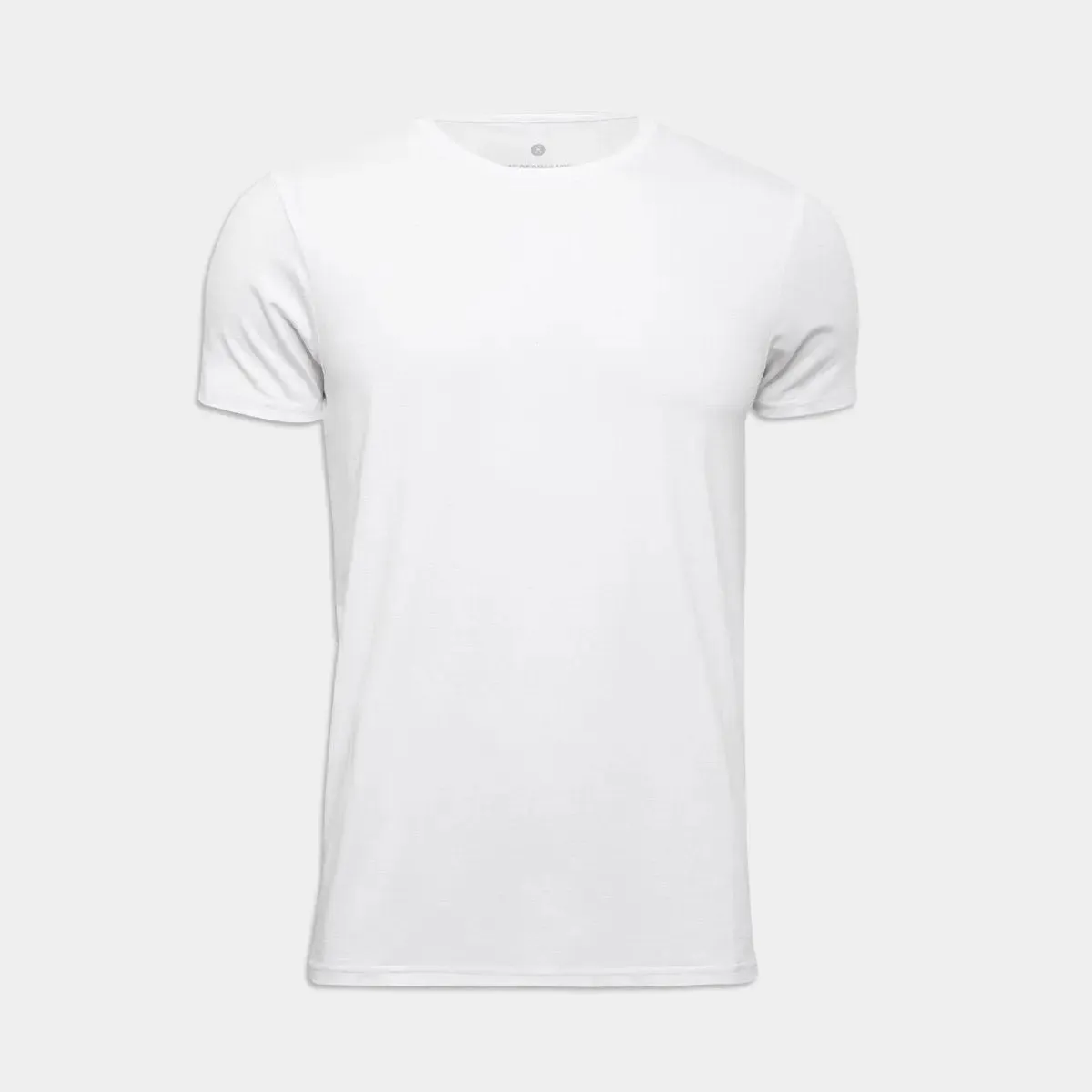Hvid crew neck bambus T-shirt