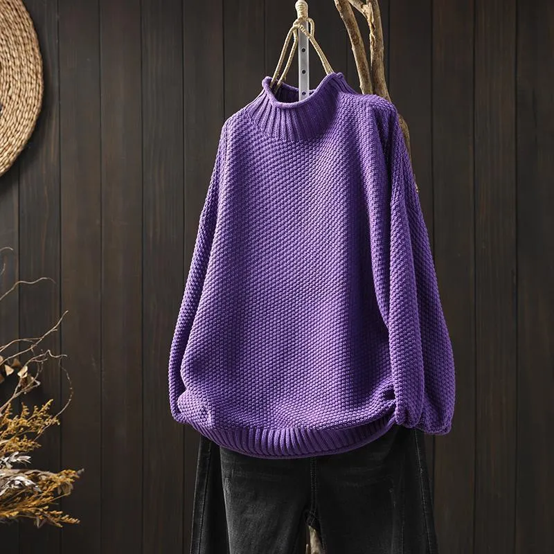 Ivyshape | Cozy Knitted Sweater for All Seasons