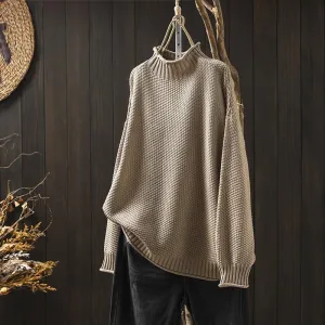 Ivyshape | Cozy Knitted Sweater for All Seasons