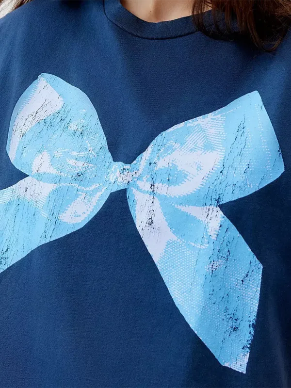 Kayla Butterfly T-shirt For Women, Simple Style, Round Neck And Short Sleeves