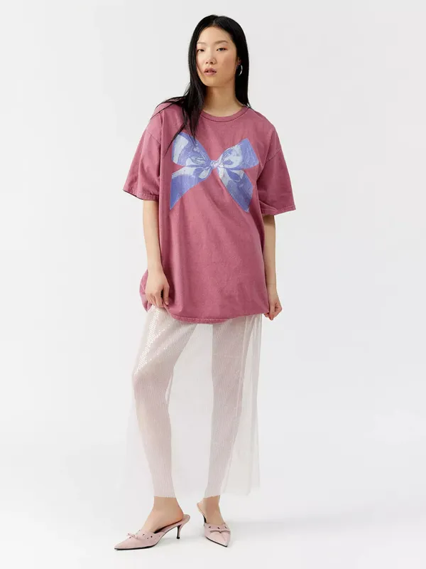Kayla Butterfly T-shirt For Women, Simple Style, Round Neck And Short Sleeves