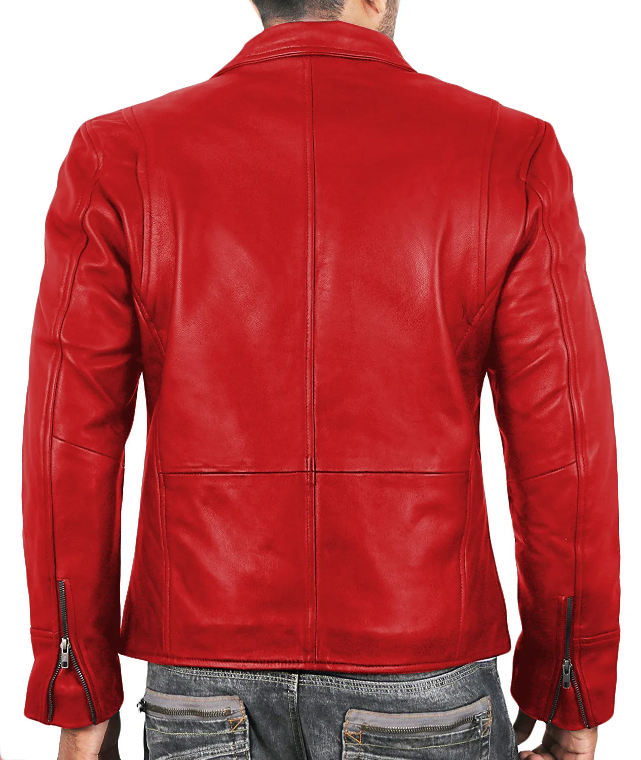 Leather Jackets Hub Mens Genuine Lambskin Leather Jacket (Black, Aviator Jacket) - 1801004