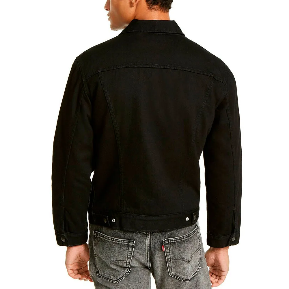 Levi's Men's Jacket Sherpa Lined Insulated Trucker Denim Jacket 57696