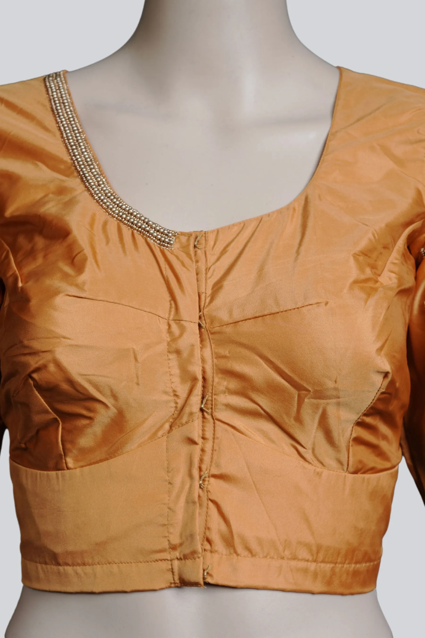 Maggam Work Blouse with Fancy Tassels - Elegant & Heavy Embellishments