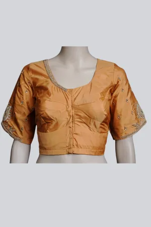 Maggam Work Blouse with Fancy Tassels - Elegant & Heavy Embellishments