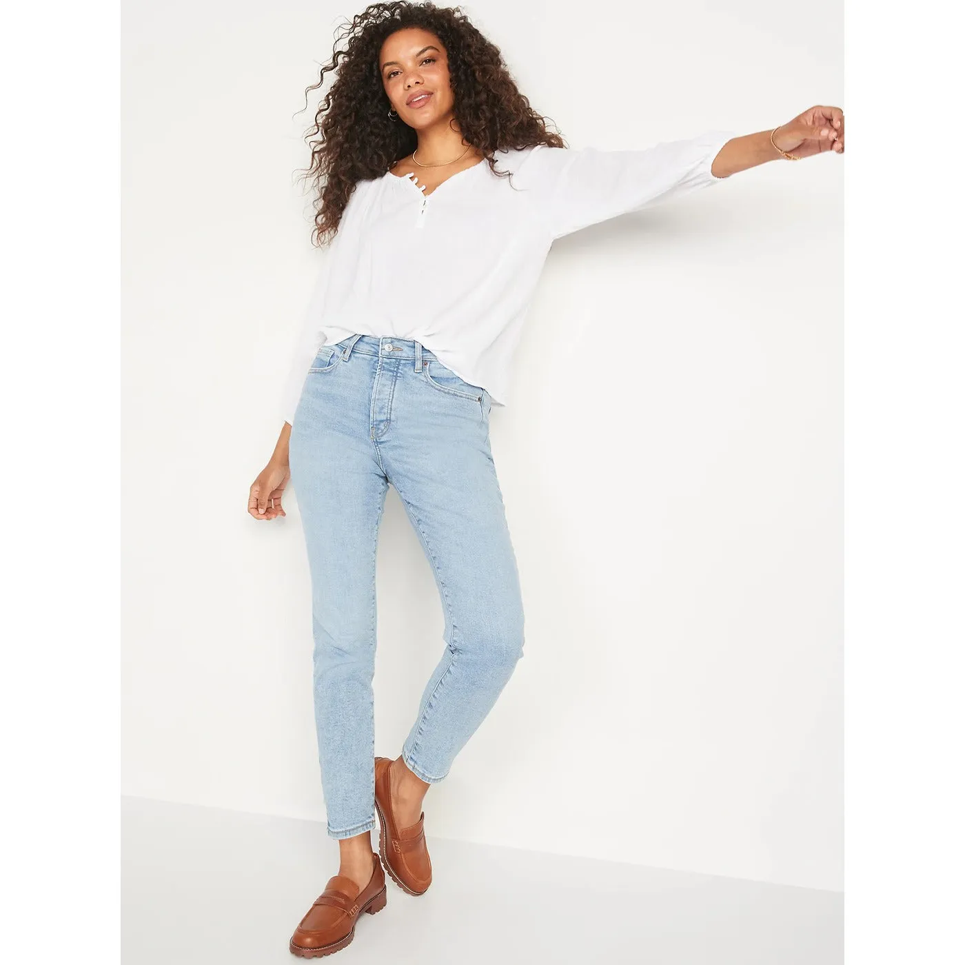 ON Acid Wash Mom Straight Jeans