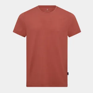 Orange crew neck bambus T-shirt med