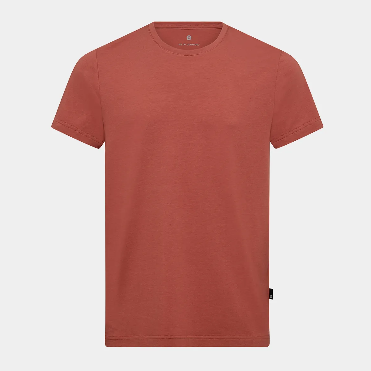 Orange crew neck bambus T-shirt med