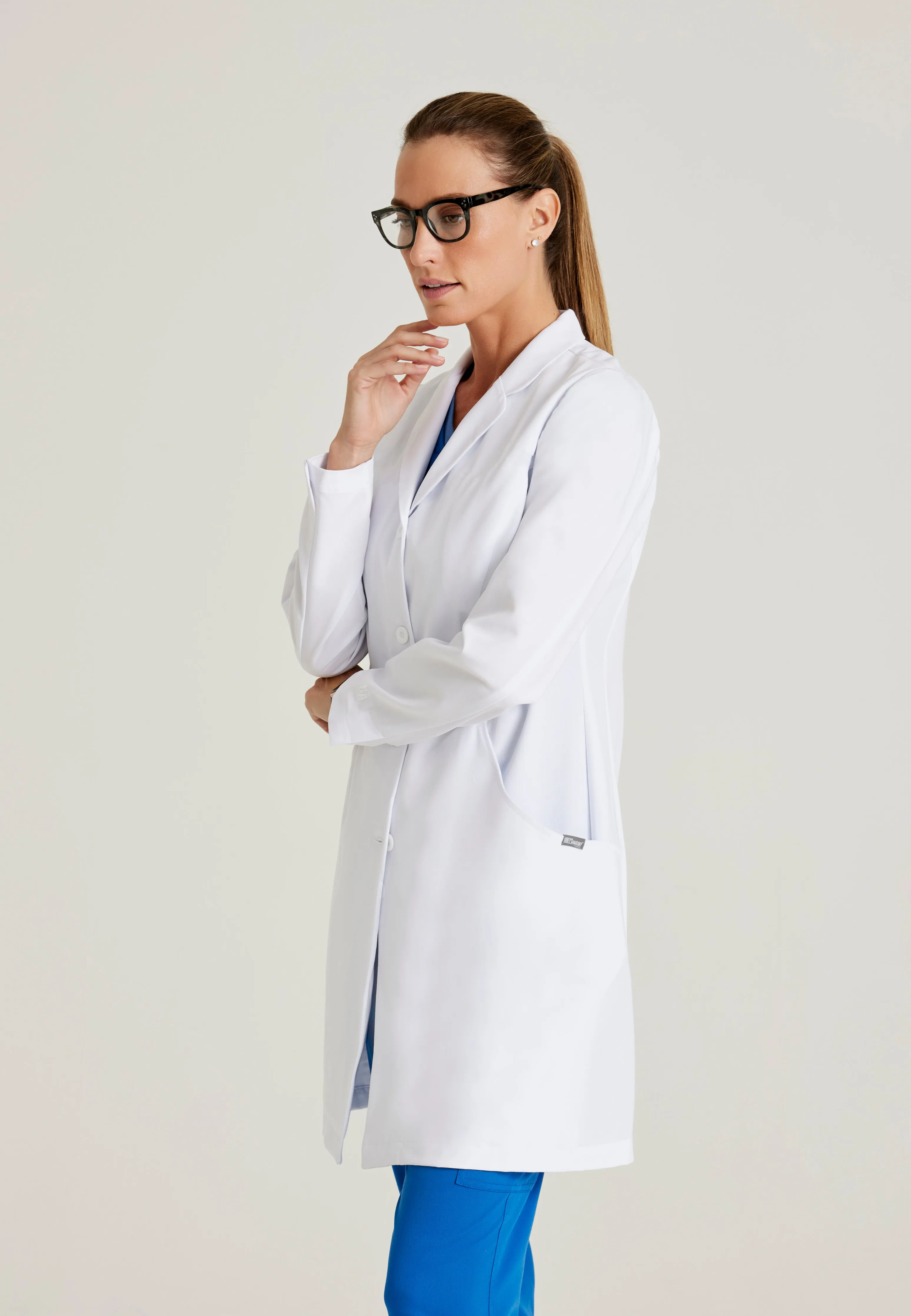 Penelope 4-Pocket 35" 4-Button Lab Coat