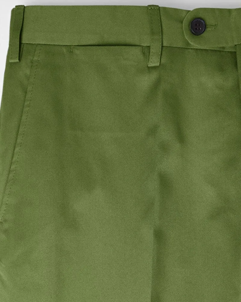 Plain Green Cotton Trousers