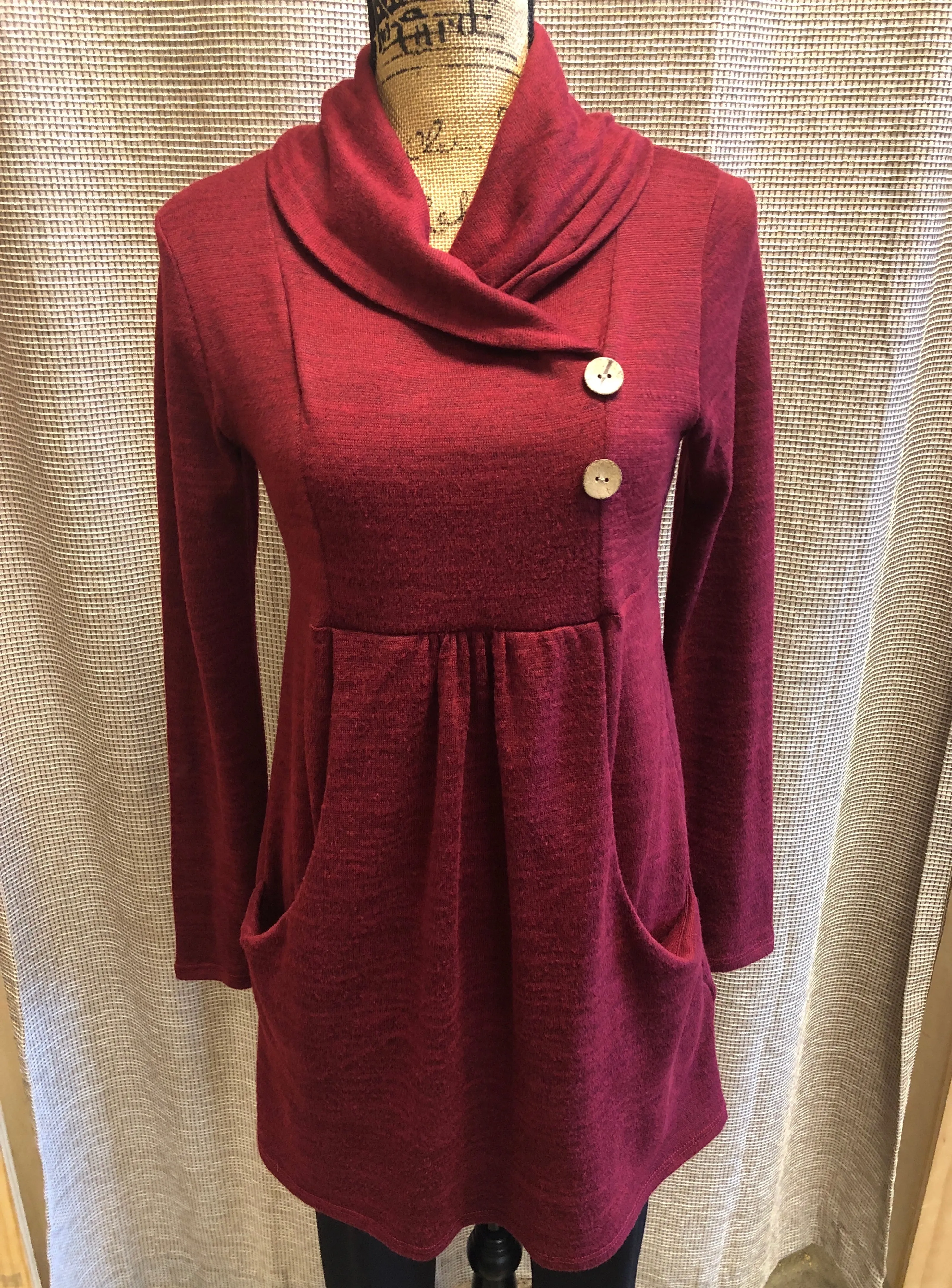 "Cozy" Sweater Tunic  Multiple Colors