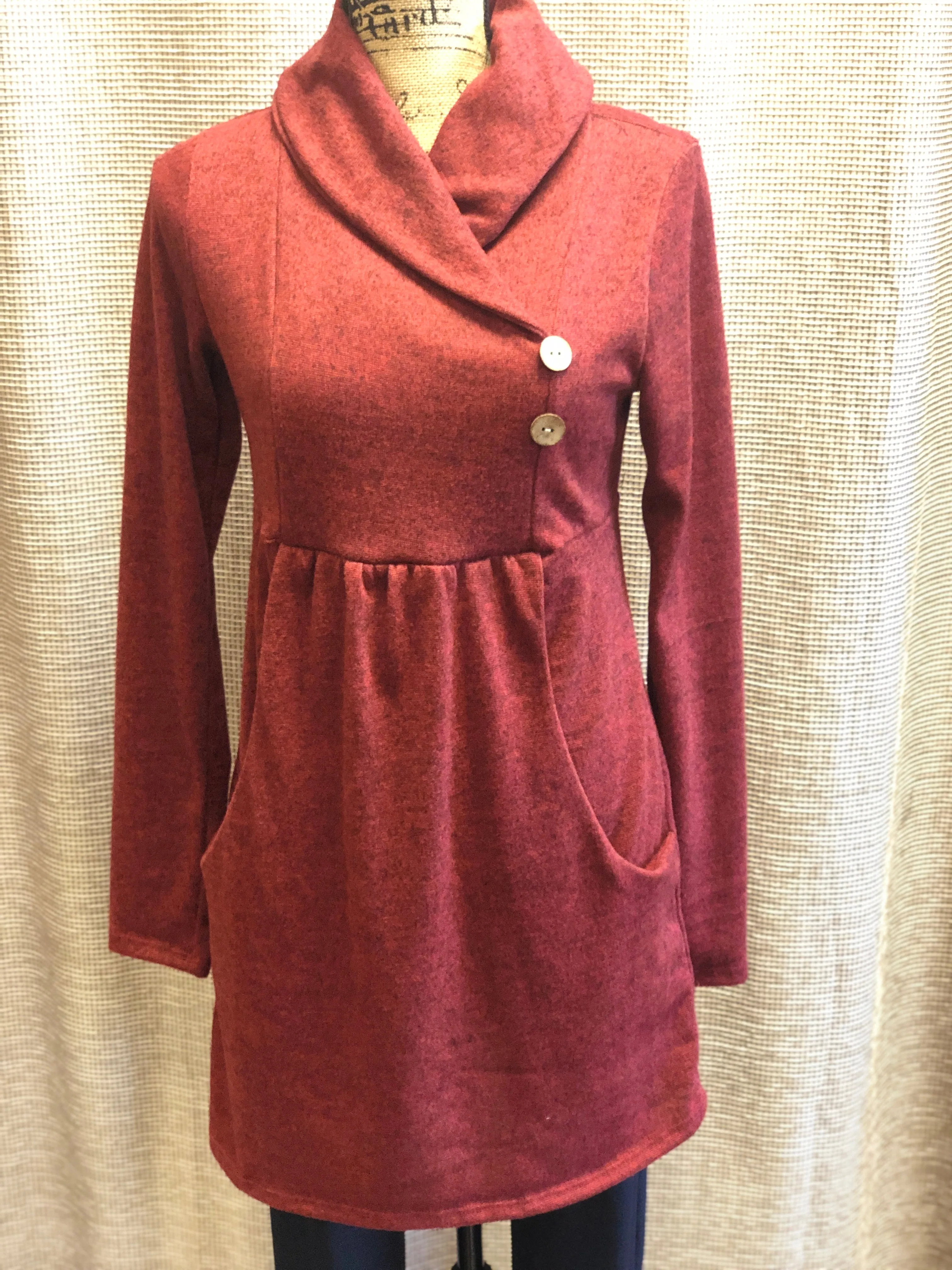"Cozy" Sweater Tunic  Multiple Colors