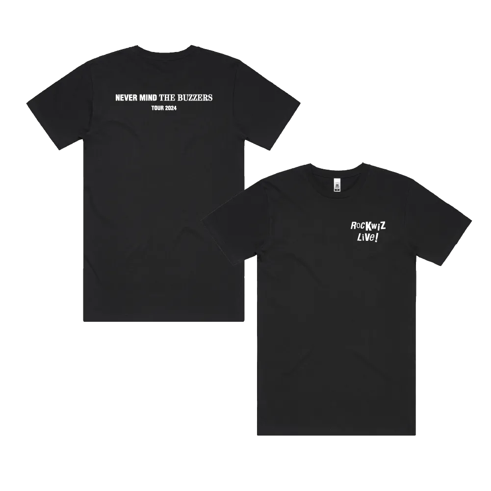 Rockwiz / Simple Logo Black T-Shirt