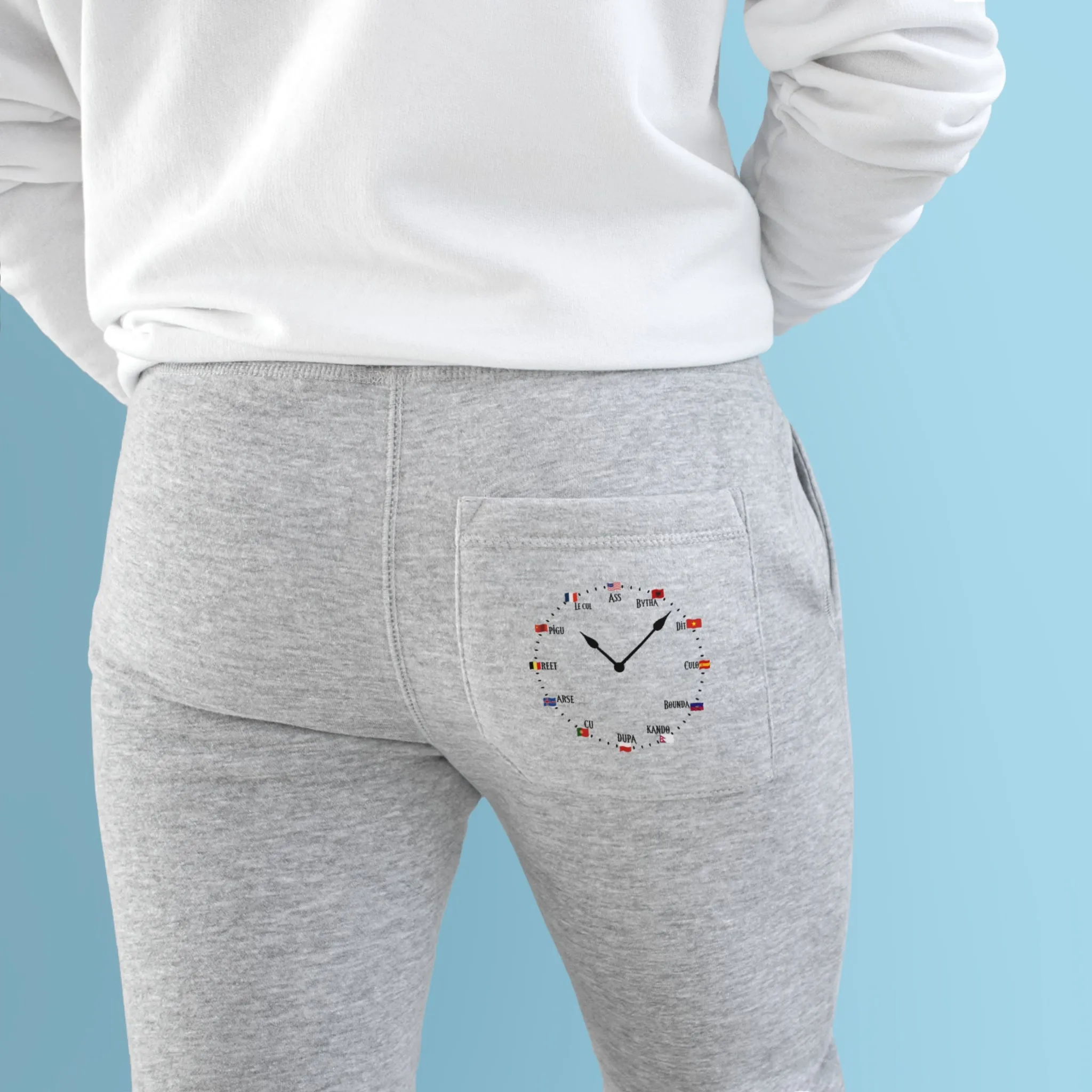 SCBC Unisex "Booty Time" Fleece Joggers. Joggers, Grey Sweatpants, Casual Wear, Streetwear, Sports Wear. Unisex, Sweatpants, Brand Name.
