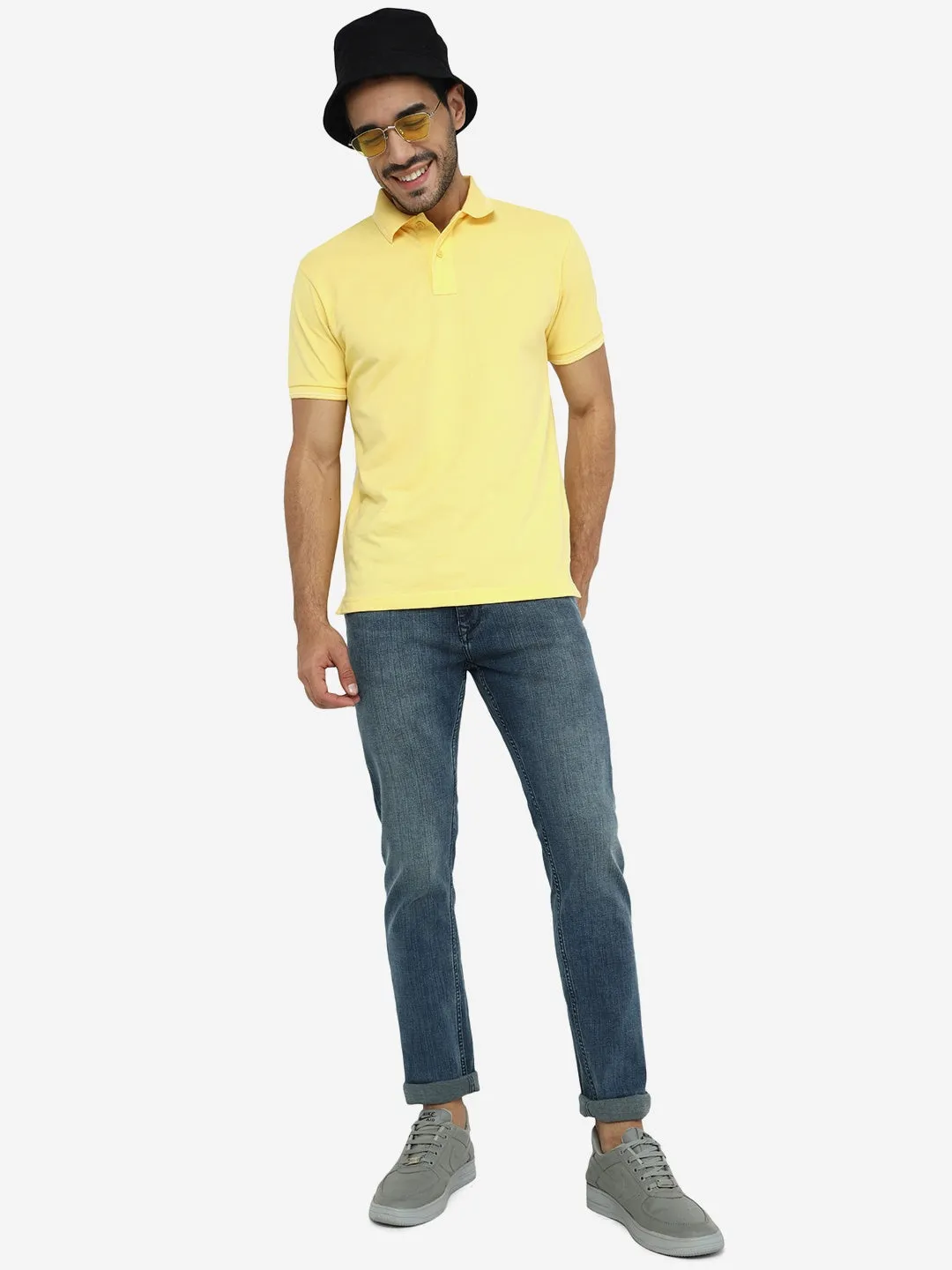 Smoke Blue Washed Straight Fit Jeans | JadeBlue