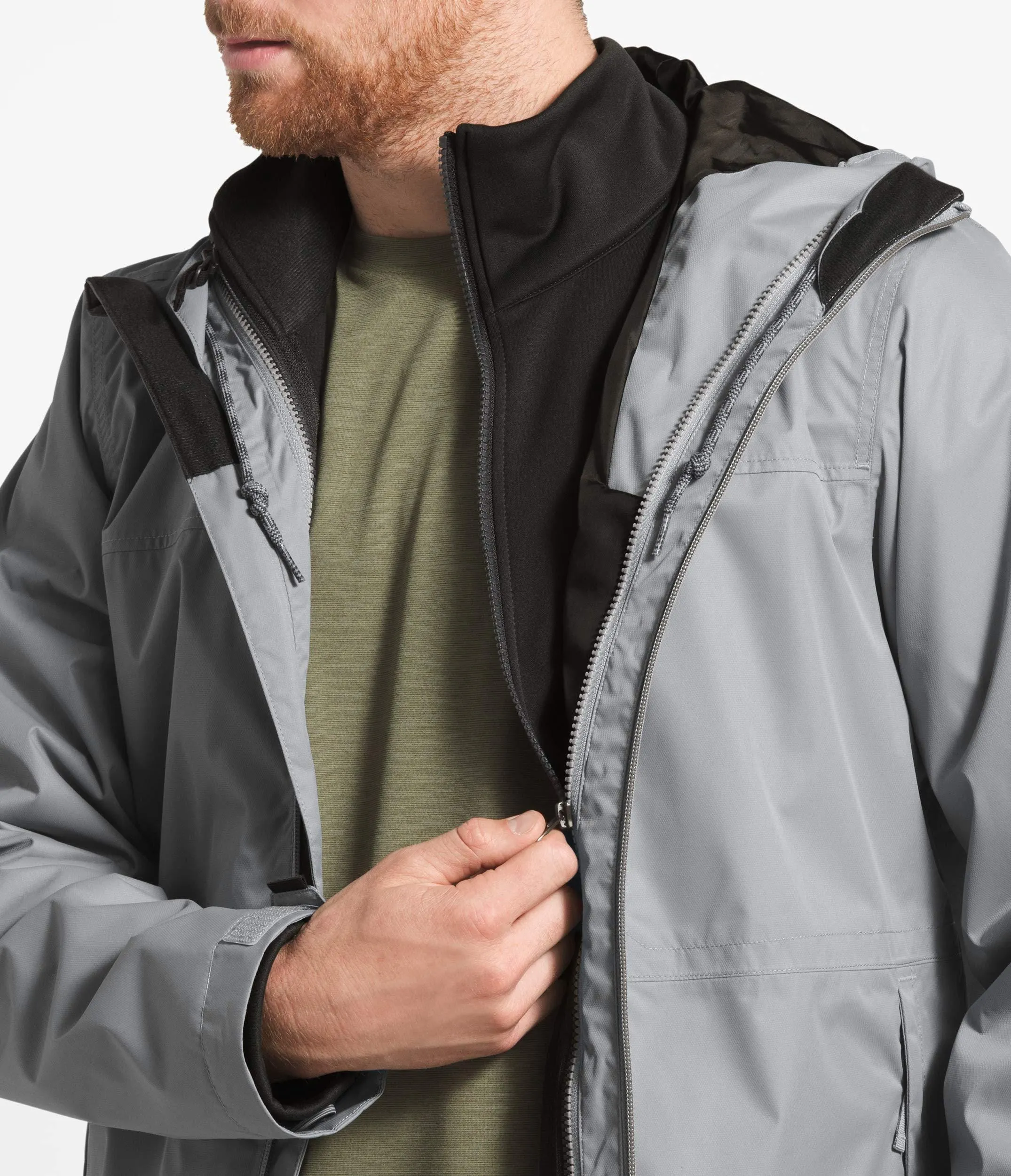 The North Face Men's Arrowood Triclimate Jacket, Mid Grey, Medium