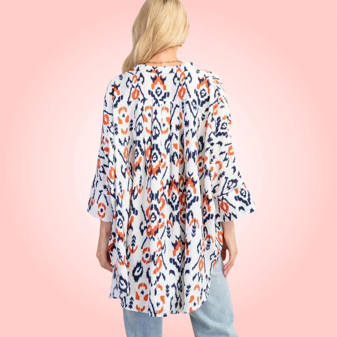Tie Dye Print Blouse