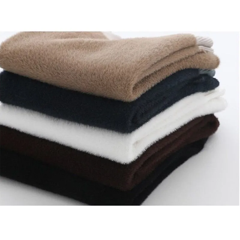Turtleneck Velvet Sweater