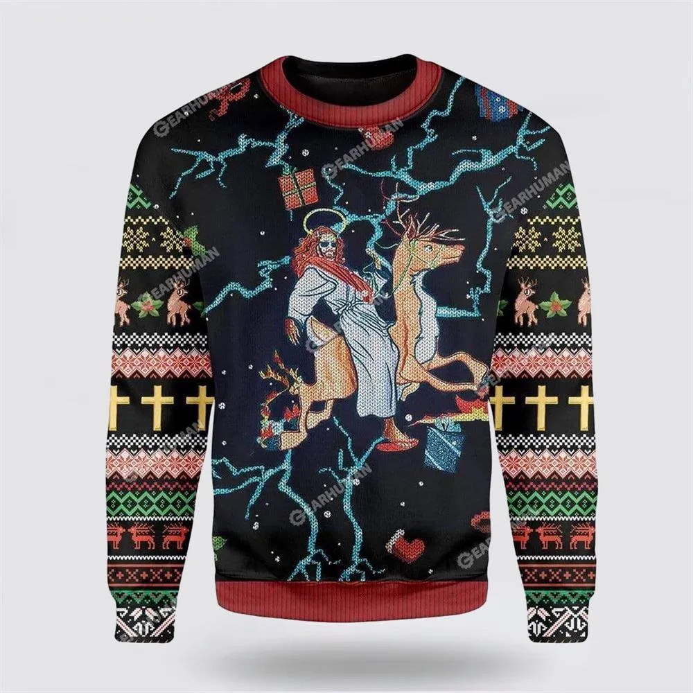 Ugly Sweater JulesRoche Warm Holiday Knit Cotton-Spandex